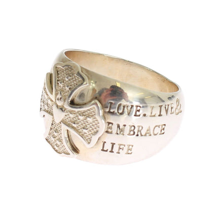 Nialaya Silver Cross Womens 925 Sterling Ring