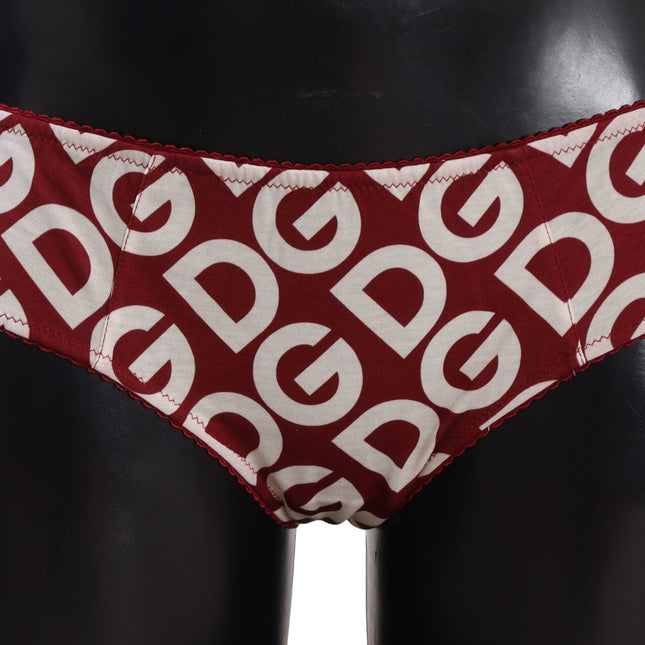 Dolce & Gabbana Multicolor DG Logo Print Slip Bottom Underwear