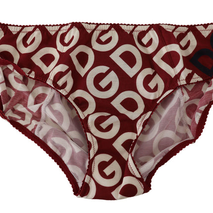 Dolce & Gabbana Multicolor DG Logo Print Slip Bottom Underwear