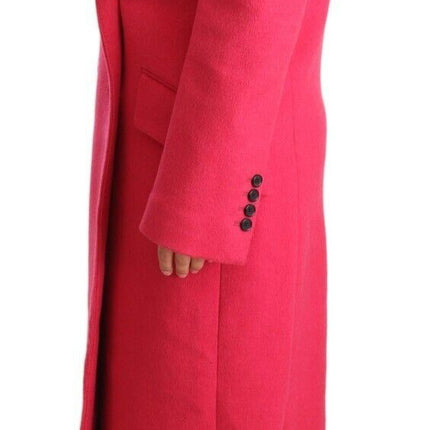 Dolce & Gabbana Pink Double Breasted Trenchcoat Jacket