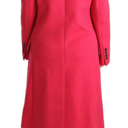 Dolce & Gabbana Pink Double Breasted Trenchcoat Jacket