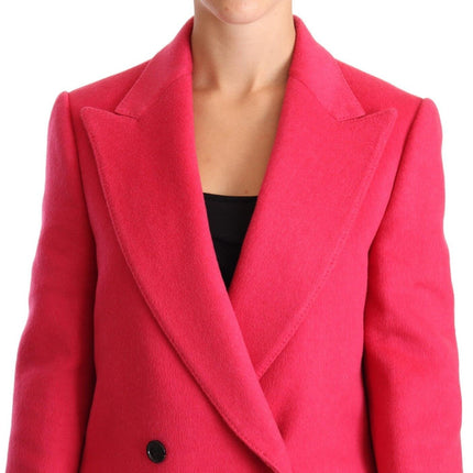 Dolce & Gabbana Pink Double Breasted Trenchcoat Jacket
