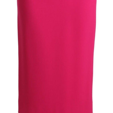 Dolce & Gabbana Pink High Waist Stretch Pencil Straight Skirt