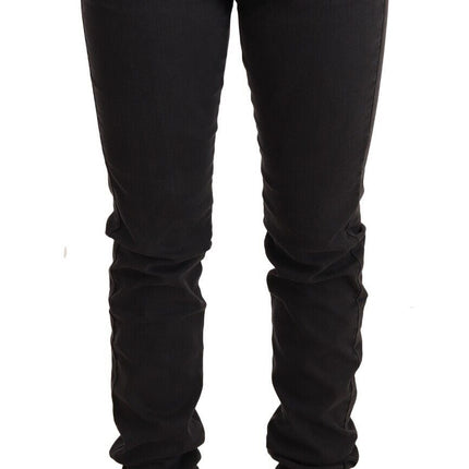 PINKO Black Cotton Stretch Skinny Mid Waist Women Denim Jeans