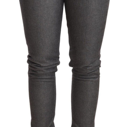 Acht Gray Low Waist Skinny Denim Trouser Jeans