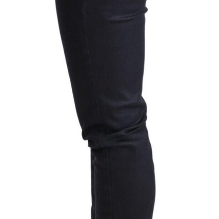 Ermanno Scervino Blue Low Waist Skinny Slim Trouser Cotton  Jeans