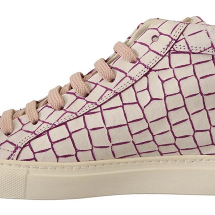 HIDE & JACK White Bordeaux Leather Casual Lace Up Sneakers Shoes