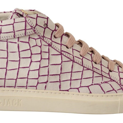 HIDE & JACK White Bordeaux Leather Casual Lace Up Sneakers Shoes