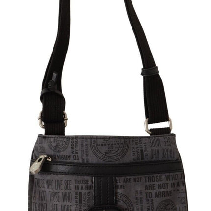 WAYFARER Gray Printed Logo Shoulder Crossbody Purse Bag