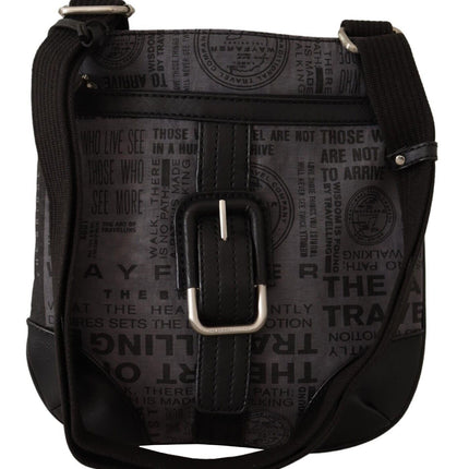 WAYFARER Gray Printed Logo Shoulder Crossbody Purse Bag