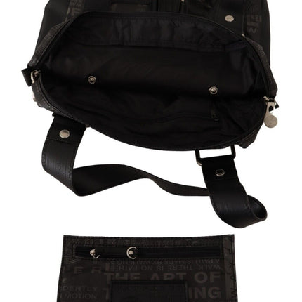 WAYFARER Black Printed Logo Shoulder Handbag Purse Bag