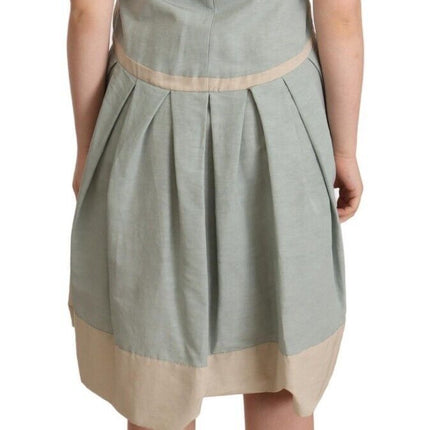 Comeforbreakfast Multicolor Collared Sleeveless Sheath Dress