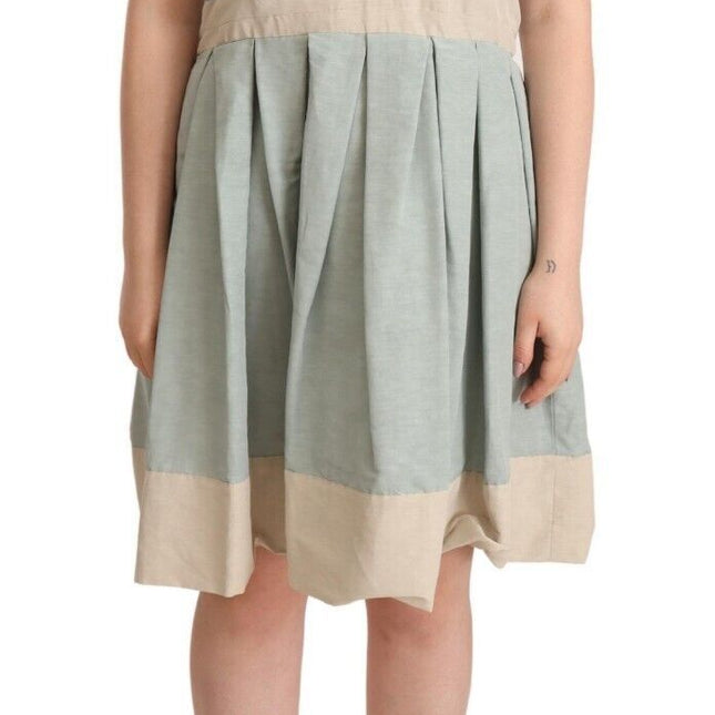 Comeforbreakfast Multicolor Collared Sleeveless Sheath Dress