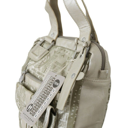 WAYFARER White Printed Handbag Shoulder Fabric Purse