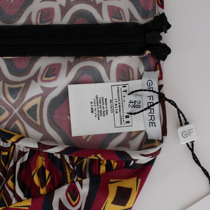 GF Ferre Multicolor Longsleeved Viscose Shift Dress