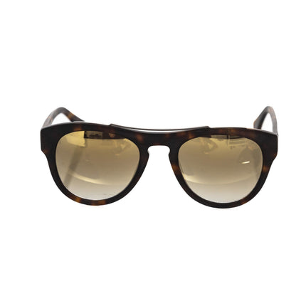 Frankie Morello Brown Acetate Mens Sunglasses