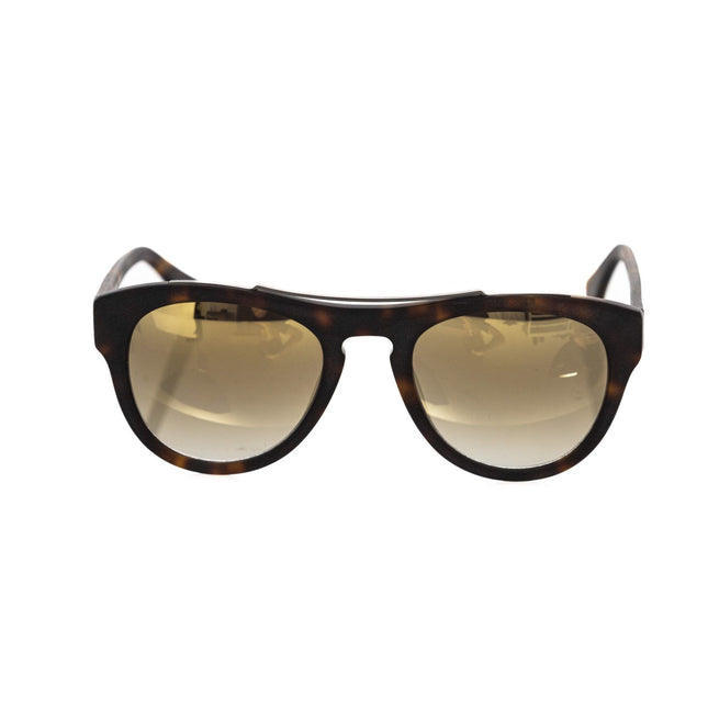 Frankie Morello Brown Acetate Mens Sunglasses