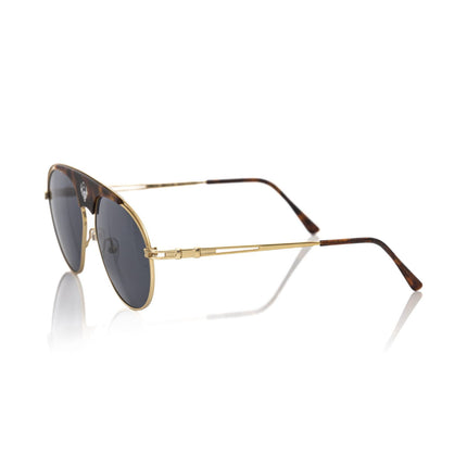 Frankie Morello Brown Metallic Fibre Men Sunglass