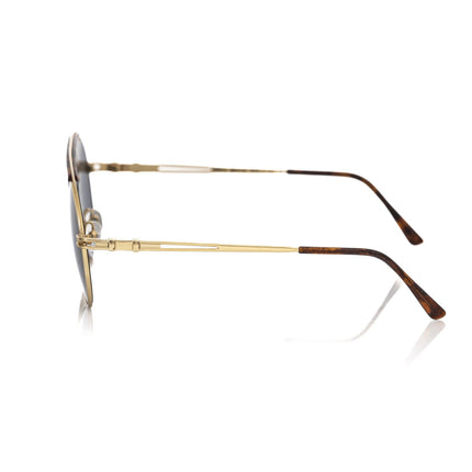 Frankie Morello Brown Metallic Fibre Men Sunglass