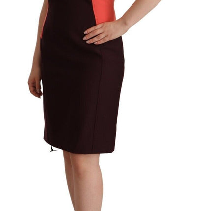 CO|TE Multicolor Polyester Sleeveless Sheath Knee Length Dress