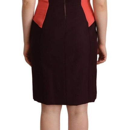 CO|TE Multicolor Polyester Sleeveless Sheath Knee Length Dress