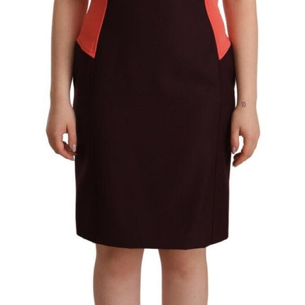 CO|TE Multicolor Polyester Sleeveless Sheath Knee Length Dress