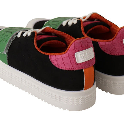 GCDS Multicolor Suede Low Top Lace Up Women Sneakers Shoes