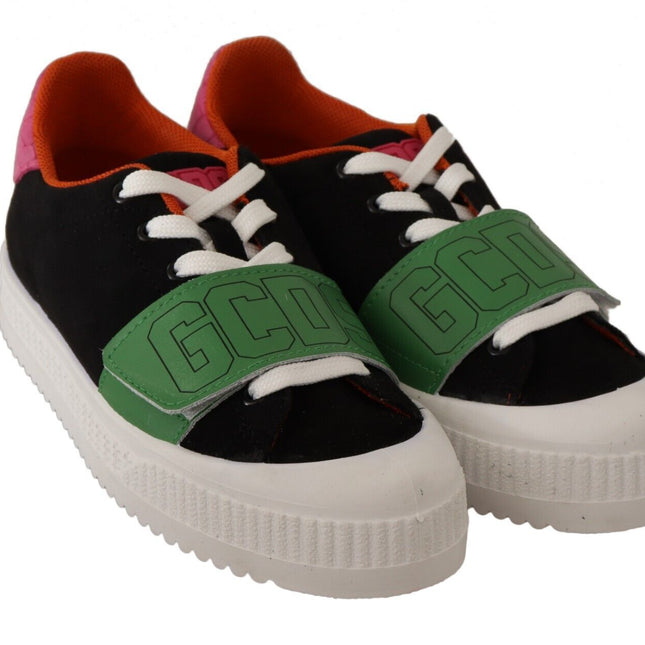 GCDS Multicolor Suede Low Top Lace Up Women Sneakers Shoes