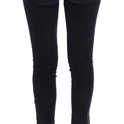 Costume National Purple Cropped Corduroys Jeans