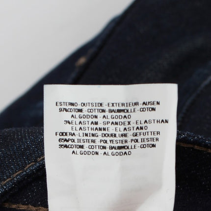 Costume National Blue Cotton Stretch Slim Fit Jeans