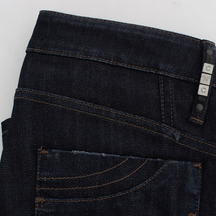 Costume National Blue Cotton Stretch Slim Fit Jeans
