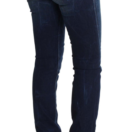 Costume National Blue Wash Cotton Slim Fit Skinny Jeans