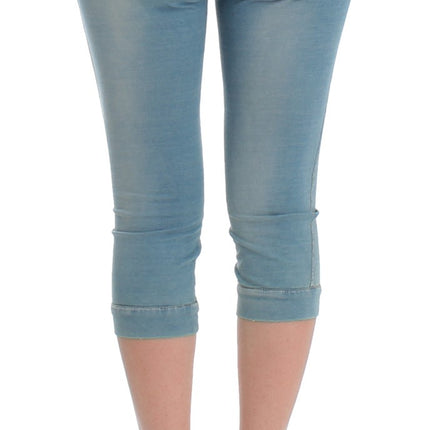 Ermanno Scervino Blue Capri Pants Cropped Jeans