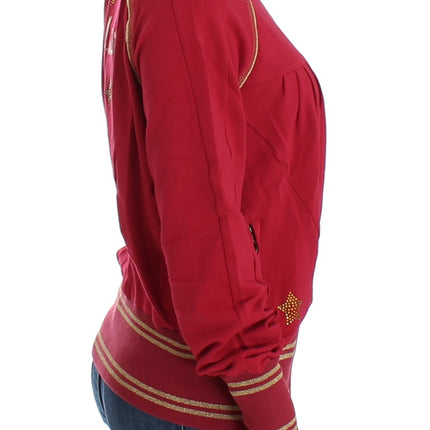 John Galliano Pink Mock Zip Cardigan Sweatshirt Sweater