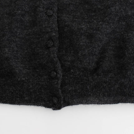 Ermanno Scervino Gray Knit Wool Cardigan Sweater