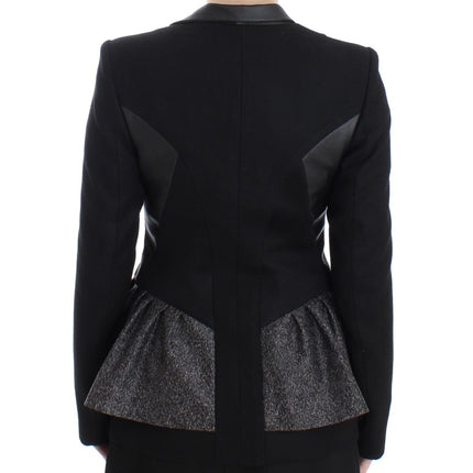 KAALE SUKTAE Black Short Blazer Coat Biker Jacket