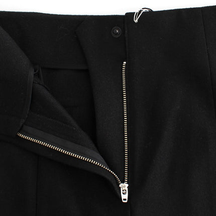 KAALE SUKTAE Black High Waist Straight Slim Dress Pants
