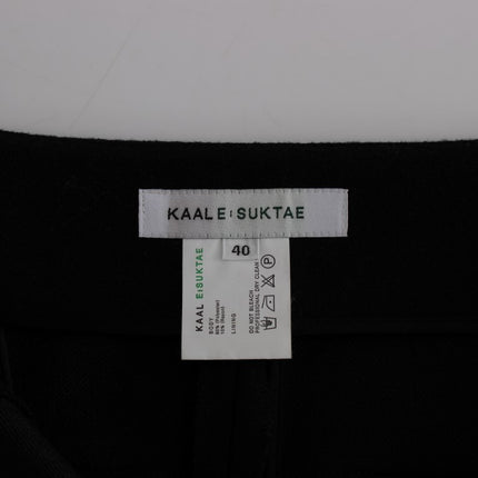KAALE SUKTAE Black High Waist Straight Slim Dress Pants