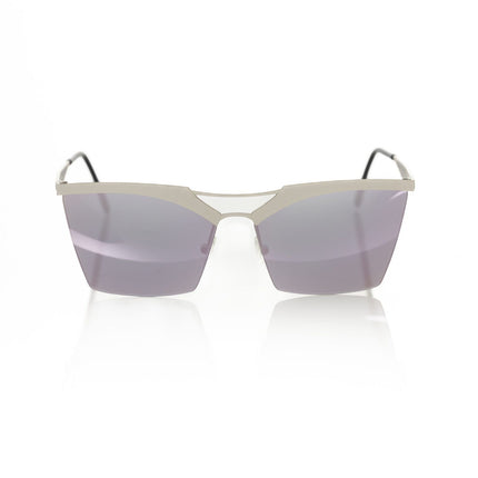 Frankie Morello Silver Metallic Women Sunglasses