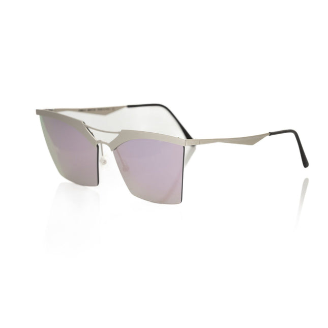 Frankie Morello Silver Metallic Women Sunglasses