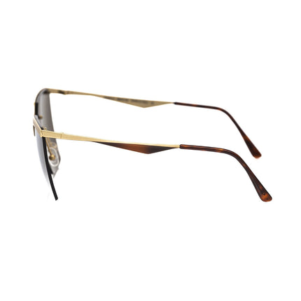 Frankie Morello Gold Metallic Fibre Women Sunglass