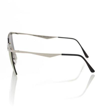 Frankie Morello Silver Metallic Women Sunglasses
