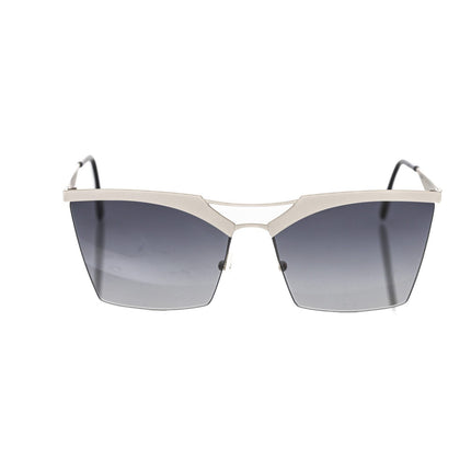 Frankie Morello Silver Metallic Women's Sunglass