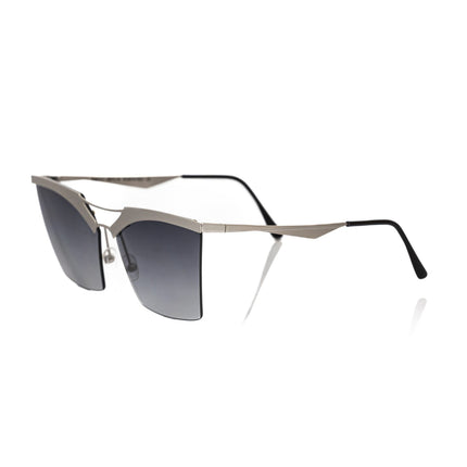 Frankie Morello Silver Metallic Women's Sunglass