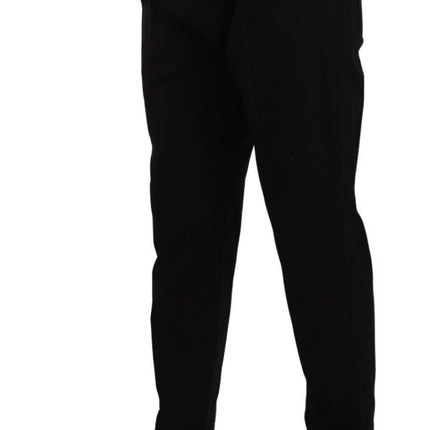 Dolce & Gabbana Black Cotton Stretch Chinos Trouser Jeans