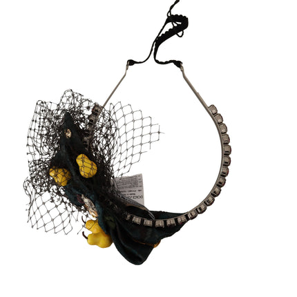 Dolce & Gabbana Purple Crystal Diadem Headband Lemons Sicily Tiara
