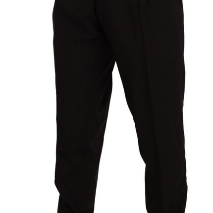 Dolce & Gabbana Brown Wool Skinny Formal Dress Pants