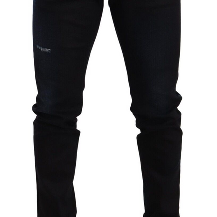 Dolce & Gabbana Blue Cotton Stretch Skinny Denim Trouser Jeans