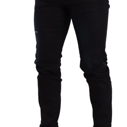 Dolce & Gabbana Blue Cotton Stretch Skinny Denim Trouser Jeans