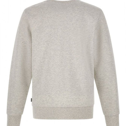 Hugo Boss Grey Cotton Logo Details Sweatshirt